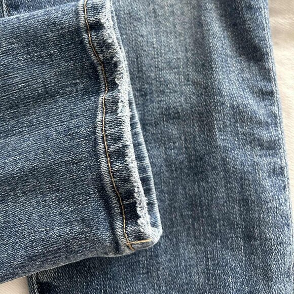 Citizens of Humanity Olivia High-Rise Slim Jeans in Medium Blue Denim – US 23 - Picture 7 of 8